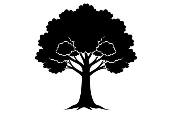 Black Silhouette Graphics for Crafts