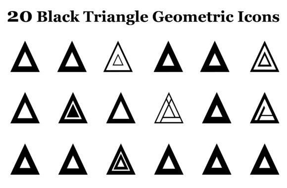 Black Triangle Geometric Graphics