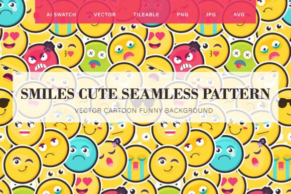 Cute Smiles Graphics Pattern
