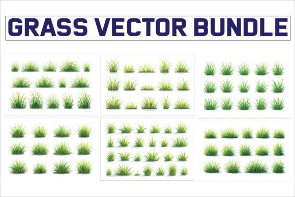 Grass Bundle Vector Art