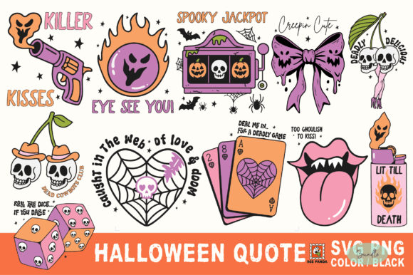 Halloween Graphics for Crafts and Design