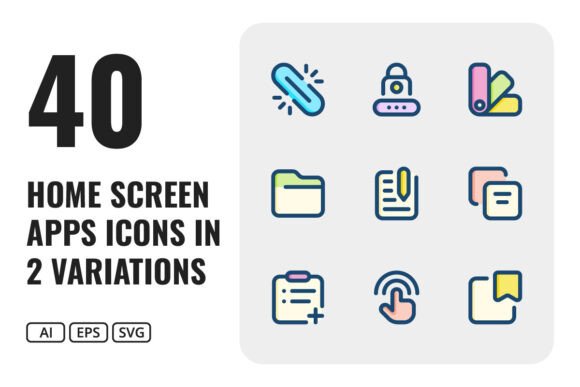 Home Screen Apps UI Icon Set: A Graphic Designer’s Take