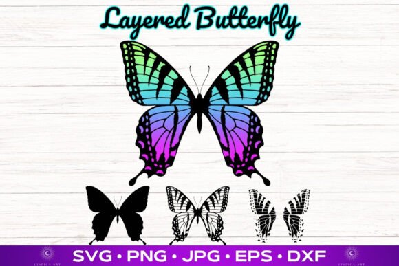 Layered Butterfly SVG for Modern Web Design