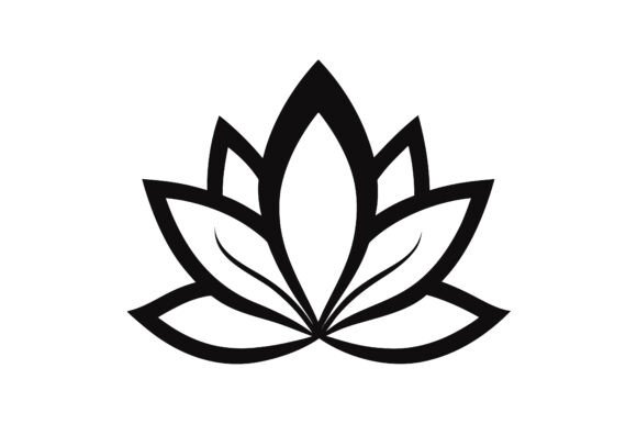 Lotus Flower Clip Art Black: A Graphic Designer’s Take