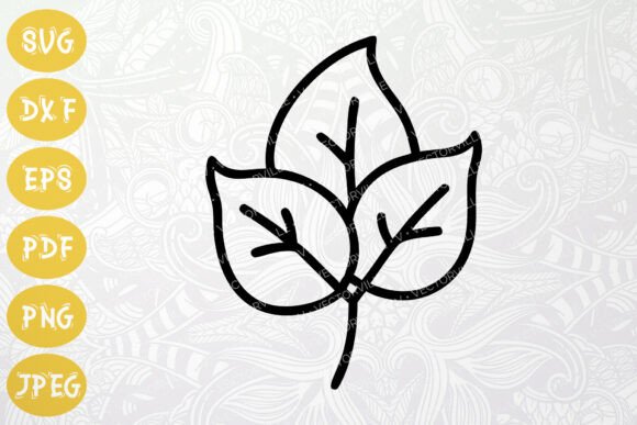 Minimal Leaf Icon SVG for Eco Branding