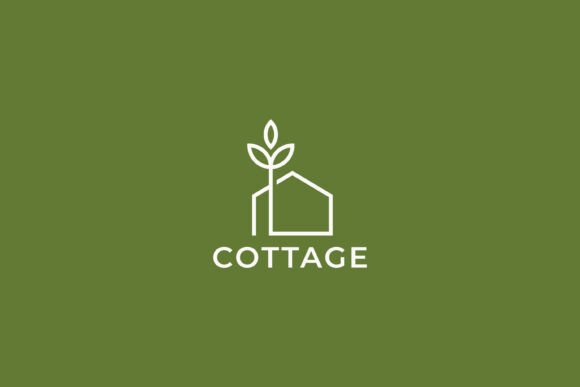 Nature Cottage Home Logo Comfort Living Graphics