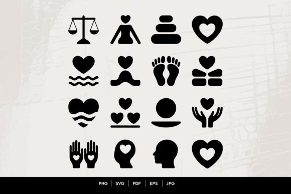 Self Care and Mindfulness Graphics for Crafts