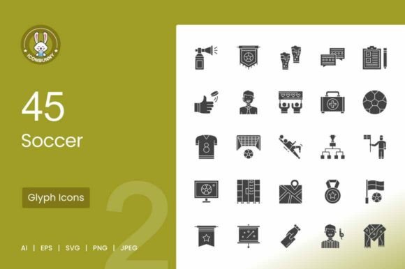 Soccer Glyph Icons
