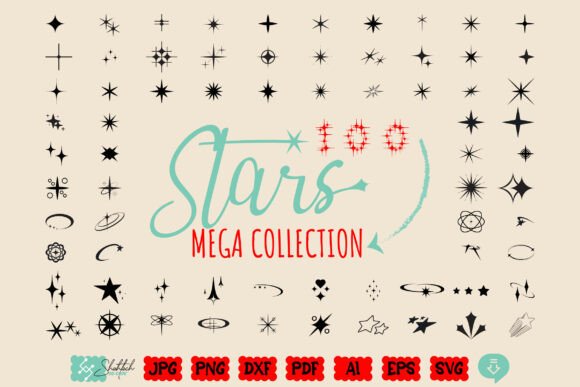 Stars Svg Bundle for Crafts and Graphics